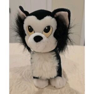 Vintage FIGARO PLUSH Disney Pinocchio Black/white  Cat Stuffed Animal 9"